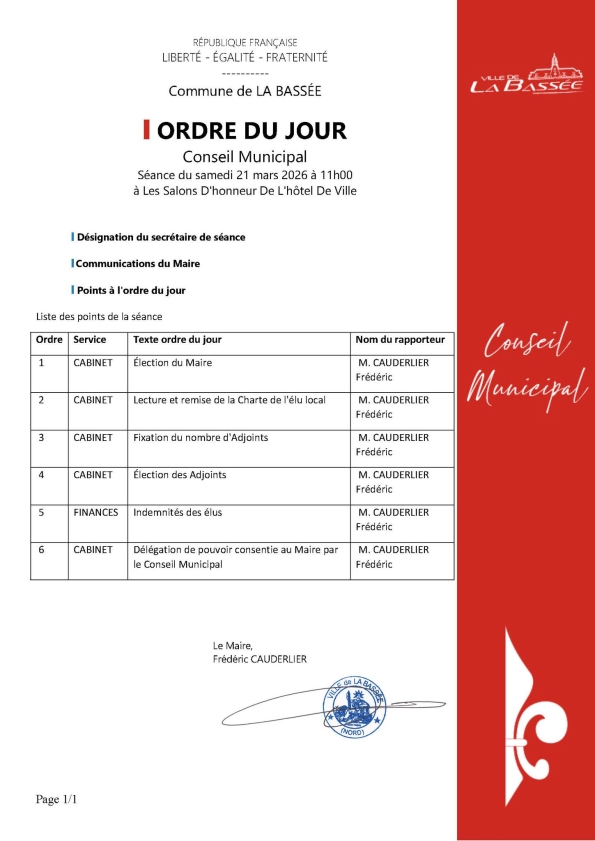 Conseil d'installation