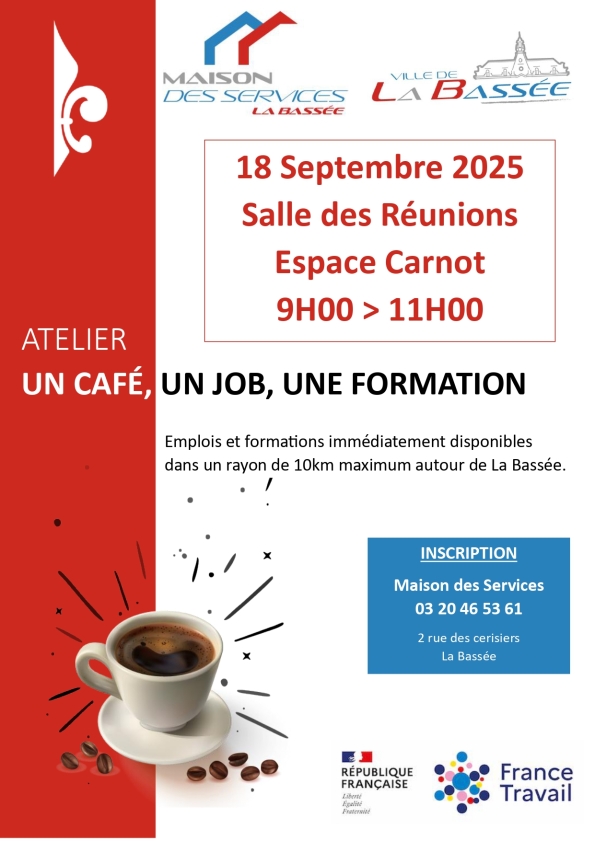 Un café, un job, une formation