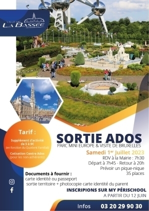 Sortie Ados : Parc Mini Europe et Visite de Bruxelles
